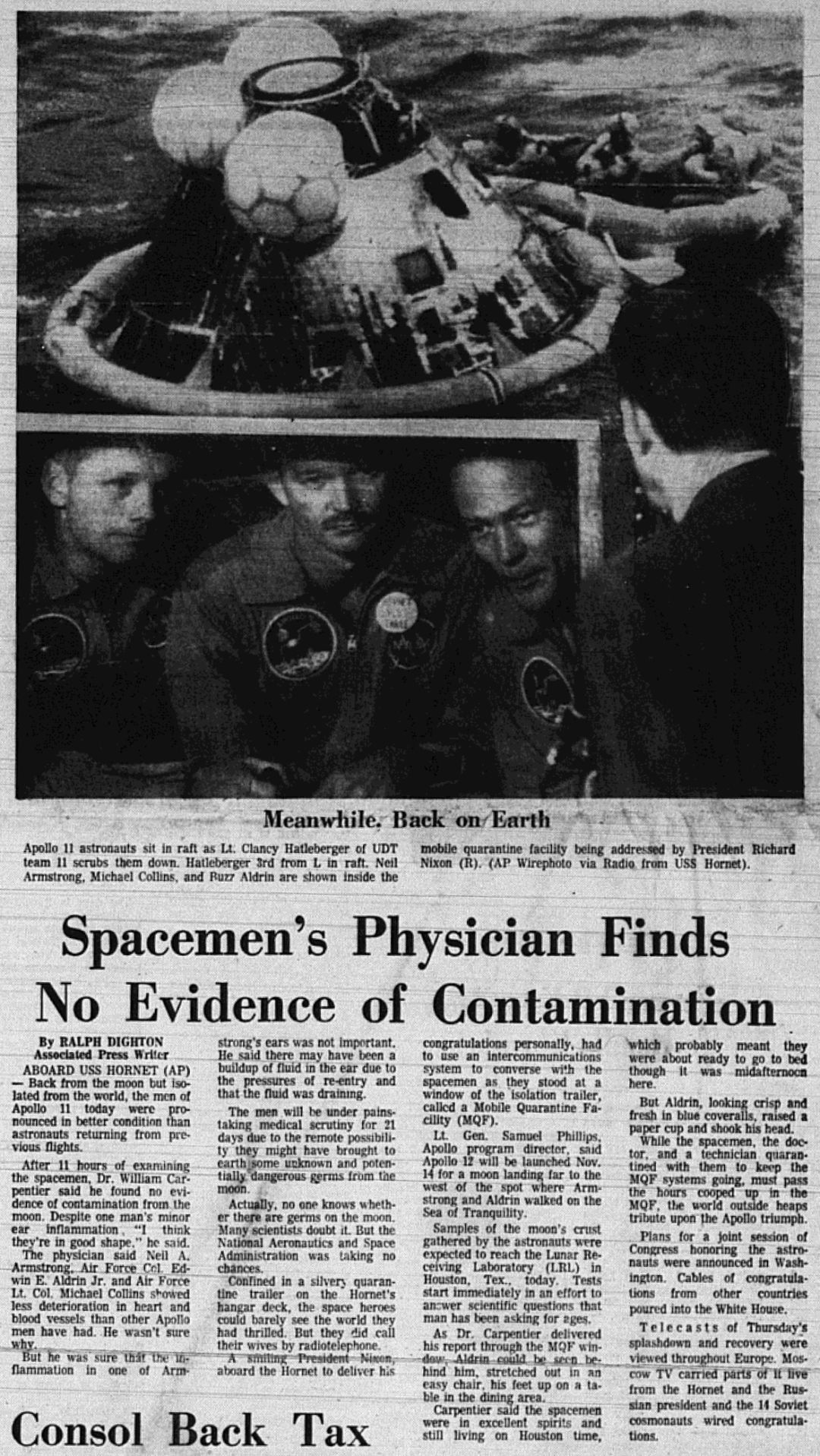 The Eagle Archives: July 24, 1969